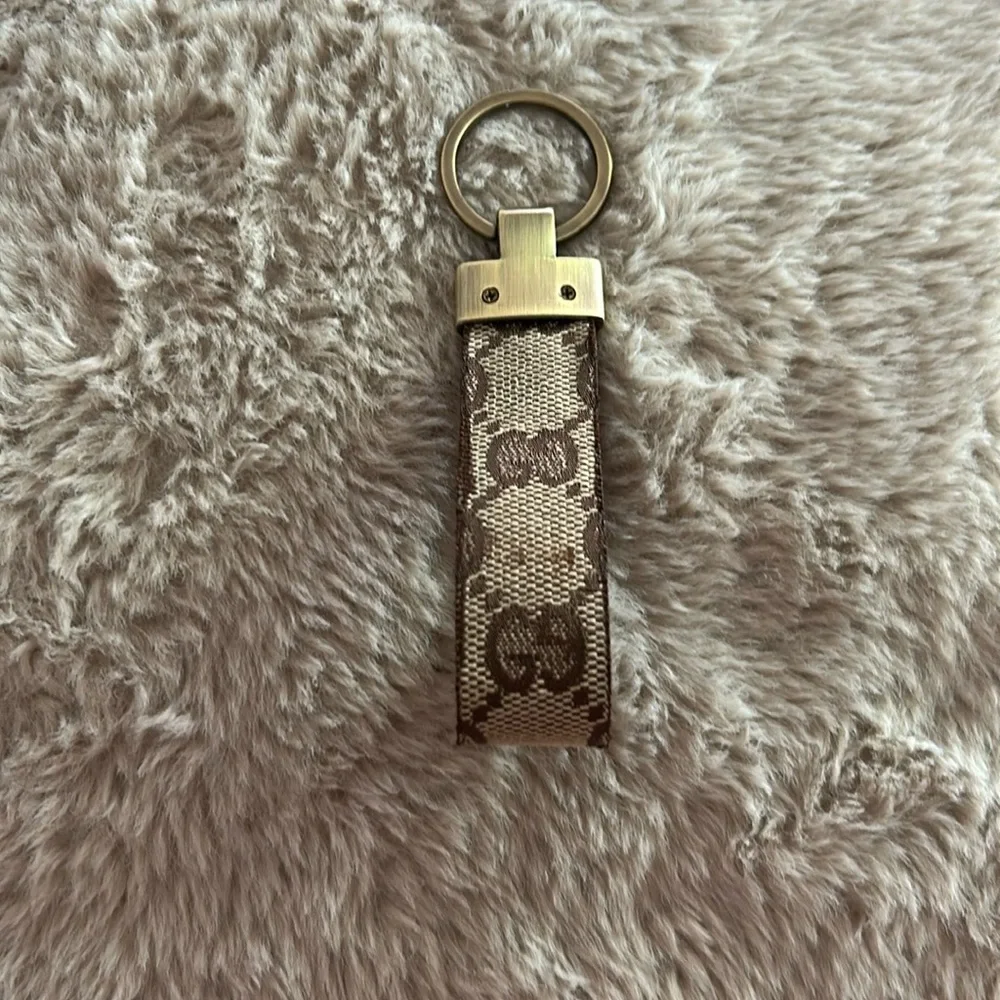 Designer Brown Keychain Accessory - Picture 1 of 1